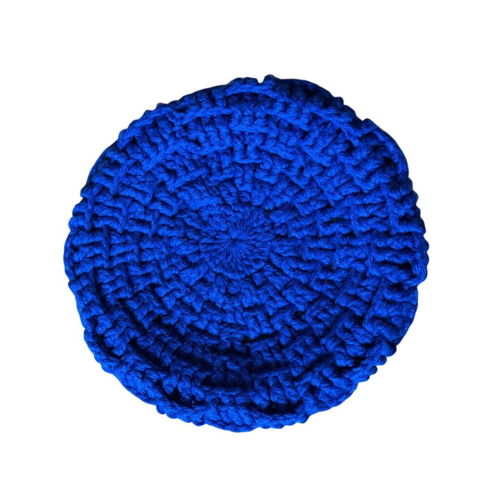 HANDMADE Blue Beret Hat